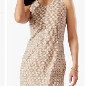 Tommy Bahama Palm A Dora Island Dress - Brown and White